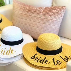 Bride to be natural sunhat